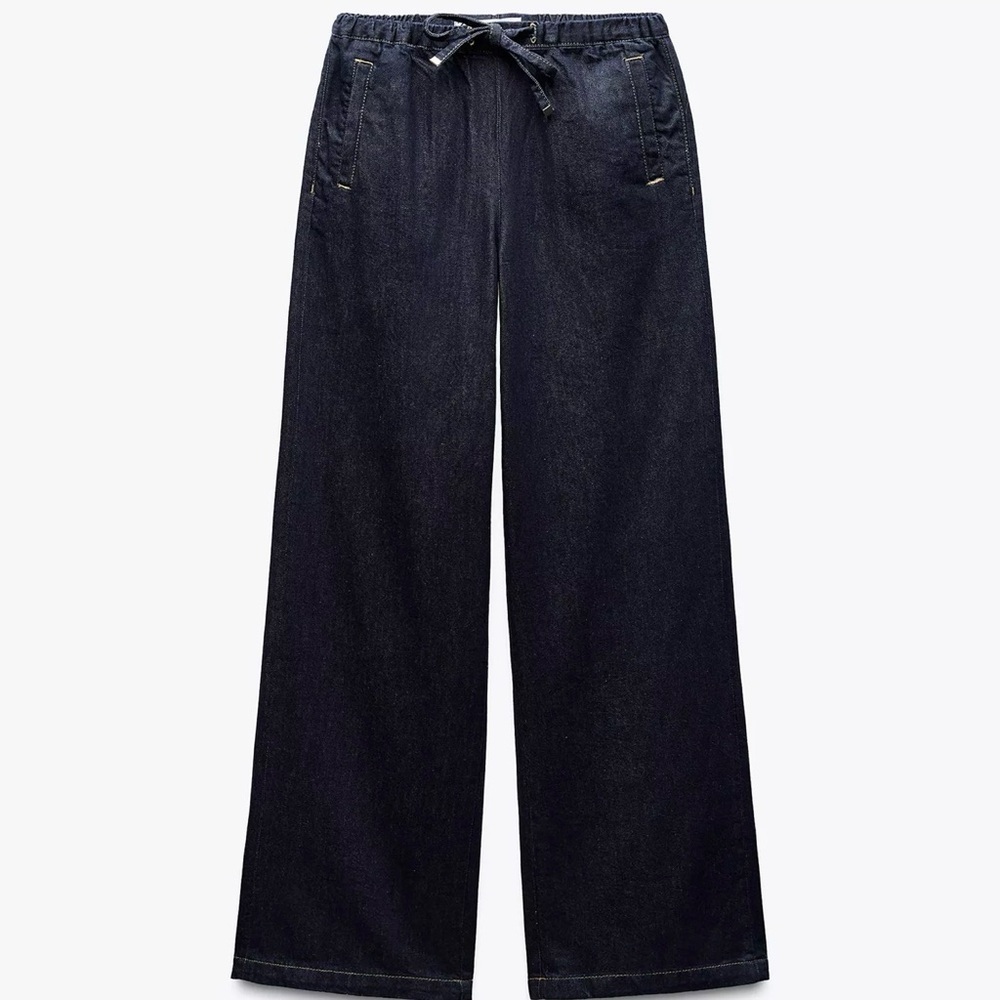 Zara Denim Jogger Pants
